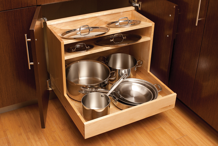 Pots & Pans Drawer - Storage Cabinet for Cookware